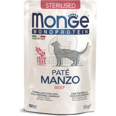 Monge Sterilised Paté Monoprotein beef 85 g