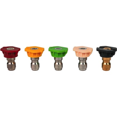Raider Комплект дюзи и бърза връзка за Raider Pro RDP-HPC14, 138129 - 0°, 15°, 25°, 40°, 60° - 5 броя (138129)