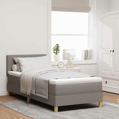 vidaXL s matrací s matrací Taupe textil