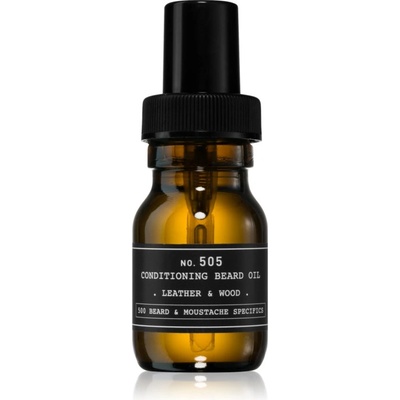 Depot 500 BEARD & MOUSTACHE SPECIFICS NO. 505 CONDITIONING BEARD OIL олио за брада Leather & Wood 30ml