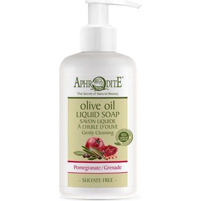 Aphrodite Olivové mýdlo tekuté Granátové jablko bez sulfátů 300 ml
