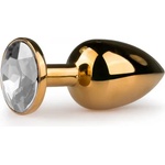 Loving Joy Метален анален разширител в златисто с кристал Precious S