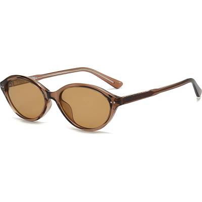 Techsuit Слънчеви очила Techsuit Sunglasses (99034) - дамски, овална TR90 рамка - Кафяв