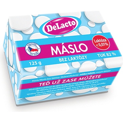 DeLacto Máslo bez laktózy 125 g