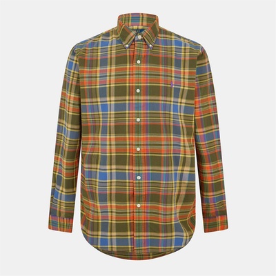 Ralph Lauren Риза с дълъг ръкав Polo Ralph Lauren Oxford Check Long Sleeve Shirt - Olive Org Multi