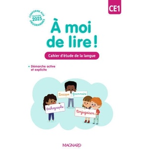 À moi de lire ! CE1 - Cahier d’étude de la langue (2025)