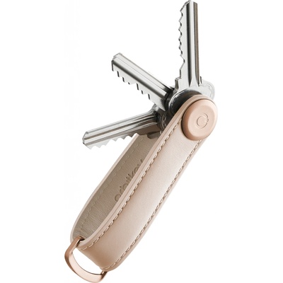 Kľúčenka Orbitkey Dámská kožená 2.0 Rose Gold Blush růžová se zlatým kováním