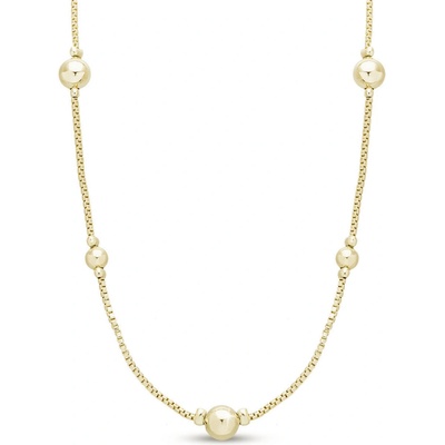 Biju Pozlacený řetízek 14k s kuličkami 3002291