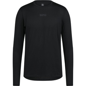 Rapha Фланелка с дълъг ръкав за колоездене Rapha Long Sleeve Trail Technical T-Shirt Cycling jersey - Black / Dark Grey (056-4331-0111)