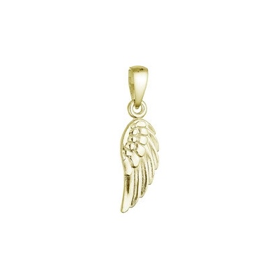 Evolution Group Pozlacený stříbrný přívěsek andělské křídlo 64088 yellow gold