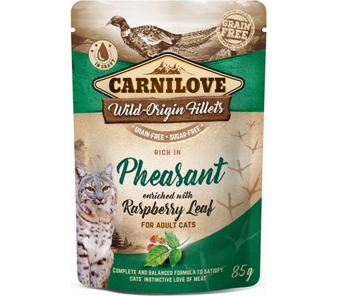 Carnilove Cat Pheasant with Raspberry Leaf 85 g