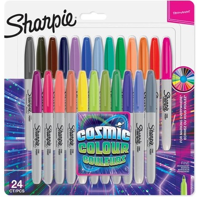 Sharpie Комплект перманентни маркери Sharpie, F, 24 цвята, блистер (27671-А-2033672)