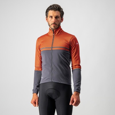 Castelli Finestre jacket šedá oranžová