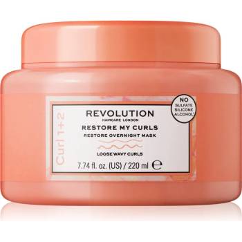 Revolution Beauty My Curls 1+2 Restore My Curls нощна регенерираща маска за чуплива коса 220ml