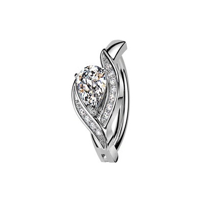 Šperky4U Piercing do pupíku se štítem WP0110