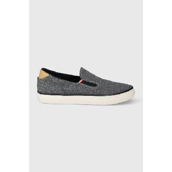 Tommy Hilfiger Ниски кецове Tommy Hilfiger TH HI VULC LOW SLIPON CHAMBRAY в тъмносиньо FM0FM04947 (FM0FM04947)