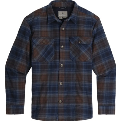 Royal Robbins Мъжка риза с копчета Royal Robbins Snowcap Lined Flannel L/S Shirt - Naval Tioga Pld - размер XL (033-2890-0114)