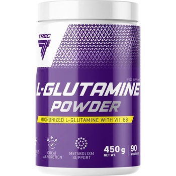 Trec Nutrition L-Glutamine Powder | Micronized Glutamine with Vit. B6 [450 грама] Неовкусен