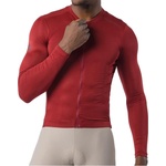 Castelli Мъжка фланелка с дълъг ръкав за колоездене Castelli Espresso 2 L/S Jersey Cycling jersey - Garnet - размер XL (056-3890-0414)