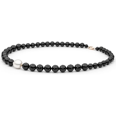 Gaura Pearls Perlový Brunela edisonova perla onyx 214-35/45 Bílá