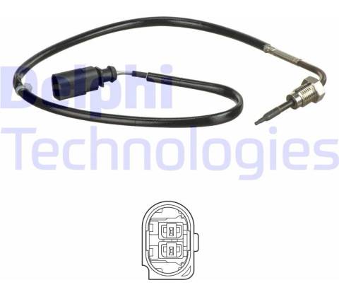 DELPHI Čidlo teploty výfukových plynů DF TS30156