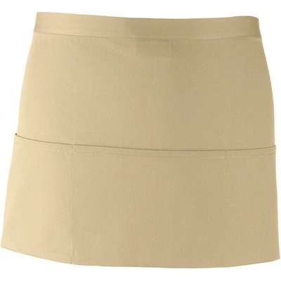 Premier Zástěra Colours PR 155 do pasu s kapsou krátká COT-39015555599 Khaki