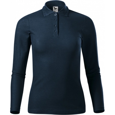 Malfini tričko Pique Polo LS navy