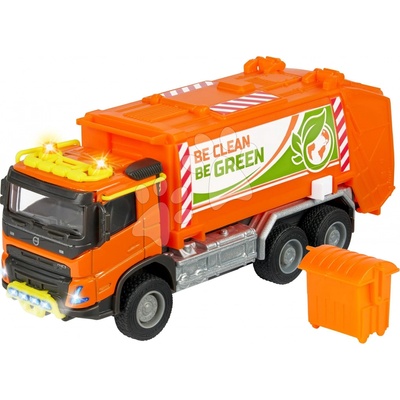 Majorette Autíčko popelářské Volvo Truck se zvukem a světlem délka 19 cm