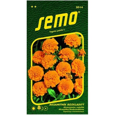 AKSAMIETNICA ROZLOŽITÁ petit oranžová SEMO