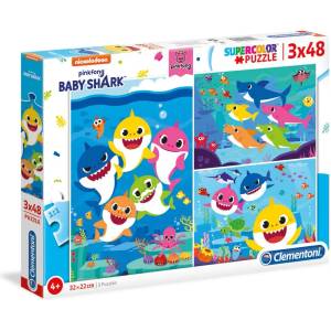  Пъзел Baby Shark CLEMENTONI 3x48ч