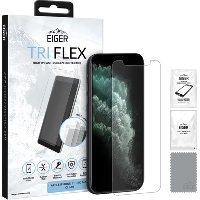 Eiger Eiger Tri Flex High Impact Film Screen Protector (1 Pack) for Apple iPhone 11 Pro Max/XS Max Clear (EGSP00530)