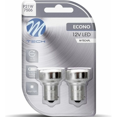M-Tech BA15s R5W 12 V 19 LED biela 2 ks LB107W