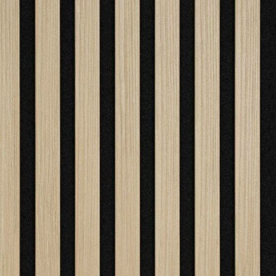Decowall Akustický ivory dub-čierny 2600 x 300 x 17 mm 2ks
