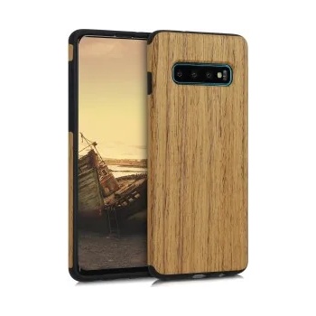 Image 1 of kwmobile Калъф за Samsung Galaxy S10 - светлокафяв