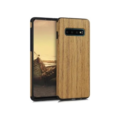 kwmobile Калъф за Samsung Galaxy S10 - светлокафяв