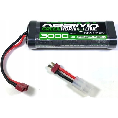 Tamyia Absima 4100010 akupack NiMH modelářství 7.2 V 3000 mAh články 6 Hardcase T zásuvka zásuvka