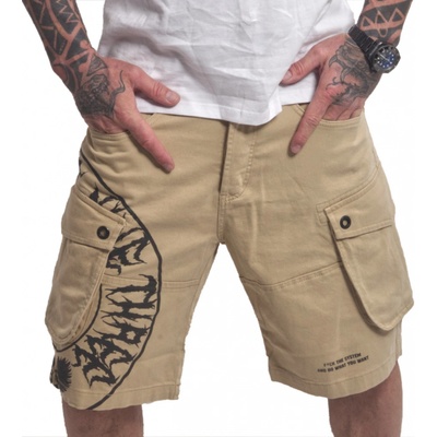 Yakuza cargo šortky TWEAK CARGO CSB 23002 warm sand piesková hnedá