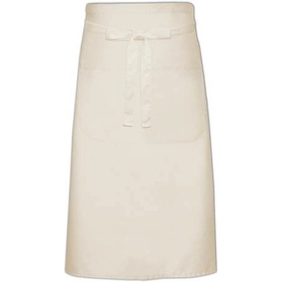 Link Kitchen Wear Kuchařská zástěra s kapsou X970T Natural Pantone 7499 100x70cm