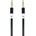 MBX Аудио кабел MBX, 3.5 mm жак мъжко - 3.5 mm жак мъжко, 1 m, Черен (8597)