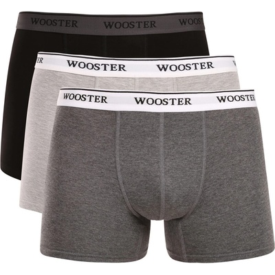 Wooster Набор от три - мъжки боксерки Wooster многоцветни Wooster | Cheren Siv Mnogotsveten | МЪЖЕ | M