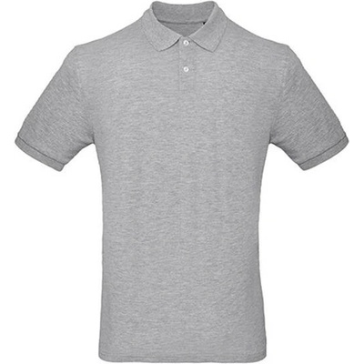 B&C pánská polokošile PM430 Heather Grey