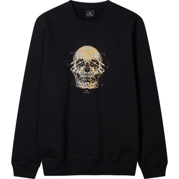 Paul Smith Блуза PS Paul Smith Painted Skull Crew Sweatshirt - Black 79