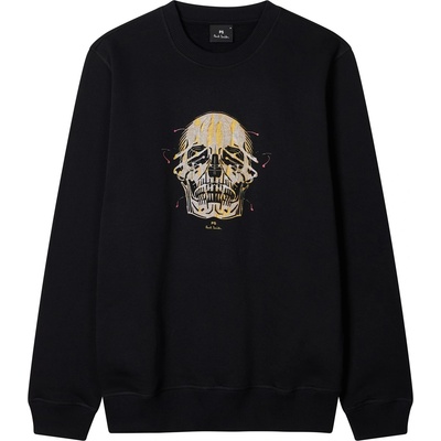 Paul Smith Блуза PS Paul Smith Painted Skull Crew Sweatshirt - Black 79