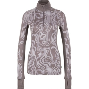 Stoic Дамско мериносово термобельо Stoic Women's Merino225 StensundSt. Half Zip Merino shirt - Dark Purple / Multi (916-5284-0112)