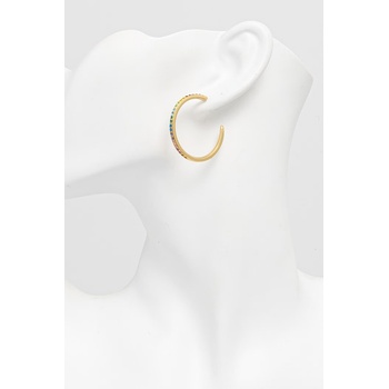 Kurt Geiger London обици дамски от метал с циркон (5621369429)