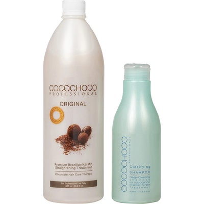 Cocochoco Professional Brazílsky keratín Original 1000 ml + čistiaci šampón 400 ml