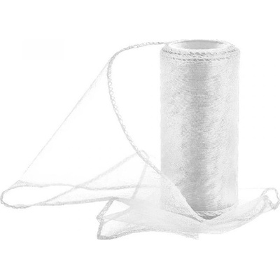 Organza 12cm/10y bílá 001 – Zboží Dáma