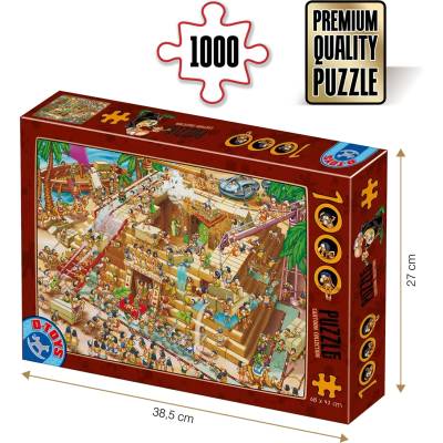 D-Toys - Puzzle Construction of pyramid - 1 000 piese