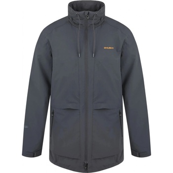 Husky pánsky hardshell kabát Nevr tmavá sivá