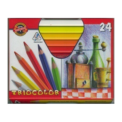 Triocolor lakované pastelky 3154 24 ks